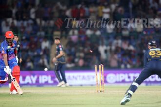 KL Rahil fell just eight runs short of becoming the first player to score a century this season. (Express Photo by Praveen Khanna)