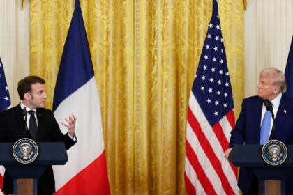 french president macron us, trump