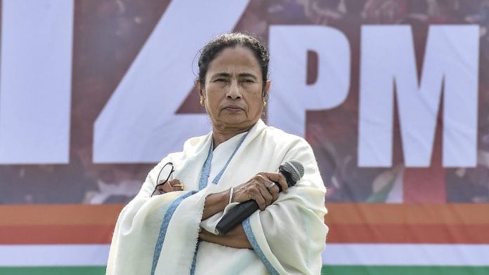 File photo of West Bengal CM Mamata Banerjee during TMC mega rally in Kolkata | PTI