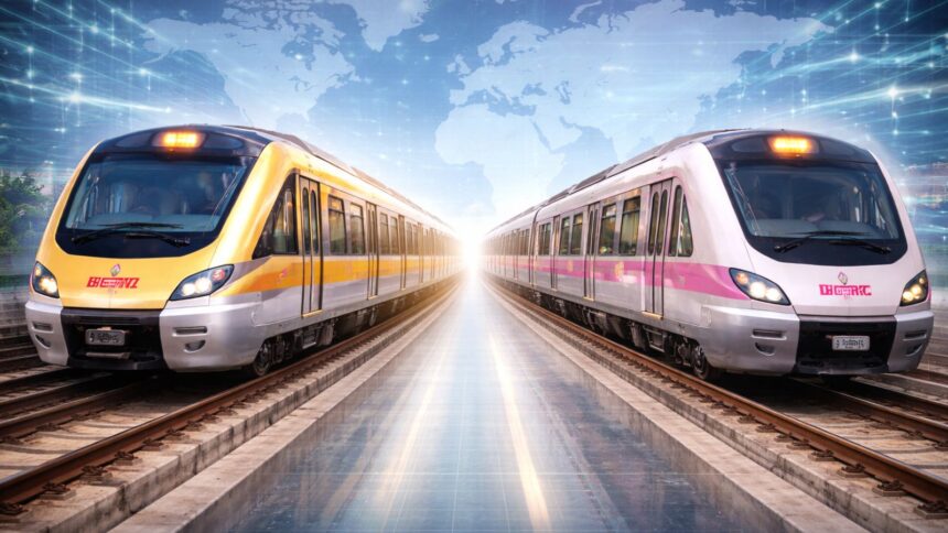 BEML, DMRC MoU focuses on expanding global collaboration in metro rail projects (Image generated using AI)
