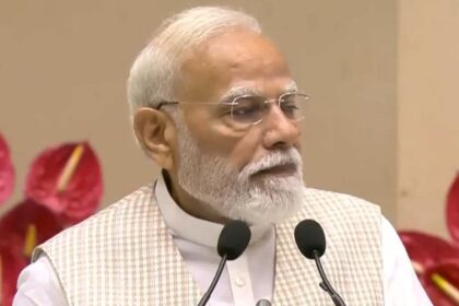 Prime Minister Narendra Modi said Parliament is set to “create new history” with the Women’s Reservation Bill, calling it a step towards greater gender equality. (PTI screengrab)