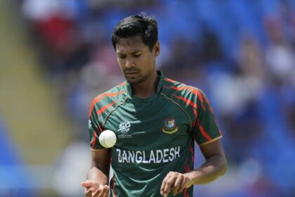 Mustafizur had been bought by KKR for Rs 9.5 crore in the auction ahead of the 2026 season of the IPL in December (AP Photo)