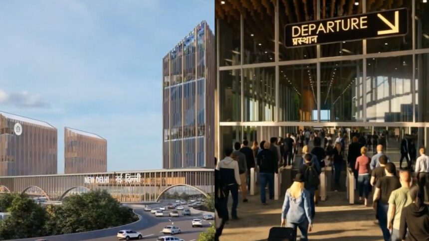 Redevelopment of New Delhi railway station (Image: Ashwini Vaishnaw/X)