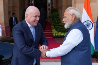 New Zealand Prime Minister Christopher Luxon and Prime Minister Narendra Modi. (Credit: X/@chrisluxonmp)