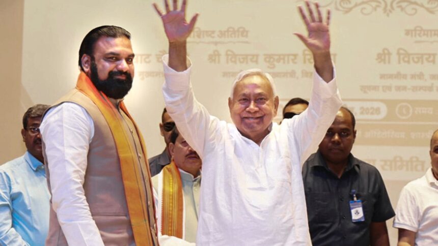 Bihar Chief Minister Nitish Kumar during an event in Patna. (PTI Photo)