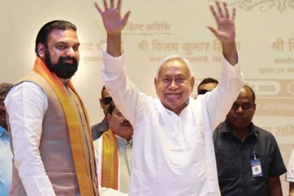 Bihar Chief Minister Nitish Kumar during an event in Patna. (PTI Photo)