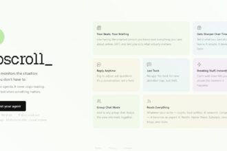 Noscroll replaces endless scrolling with curated updates, helping users stay informed without information overload. (Image credit: Noscroll.com)