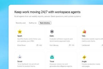 OpenAI introduces workspace agents in ChatGPT, enabling AI to automate multi-step tasks and support team workflows. (Image: OpenAI)