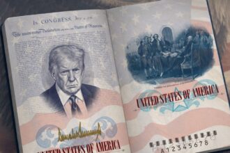 The White House later also shared a video of the passport on X, which revealed a standard blue exterior, and captioned the post with a US flag emoji.