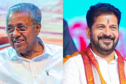 Chief Minister Pinarayi Vijayan and his Telangana counterpart, Congress leader A Revanth Reddy,