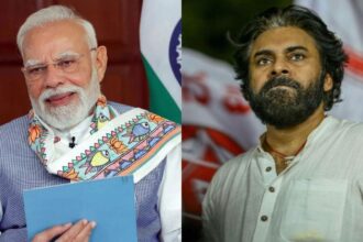 Prime Minister Narendra Modi and Andhra Pradesh Deputy CM Pawan Kalyan