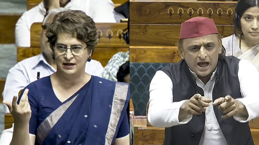 priyanka gandhi-akhilesh yadav
