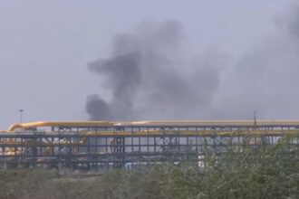 Fire at Pachpadra Refinery before PM Modi visit on April 21 (ANI Photo)