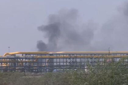 Fire at Pachpadra Refinery before PM Modi visit on April 21 (ANI Photo)