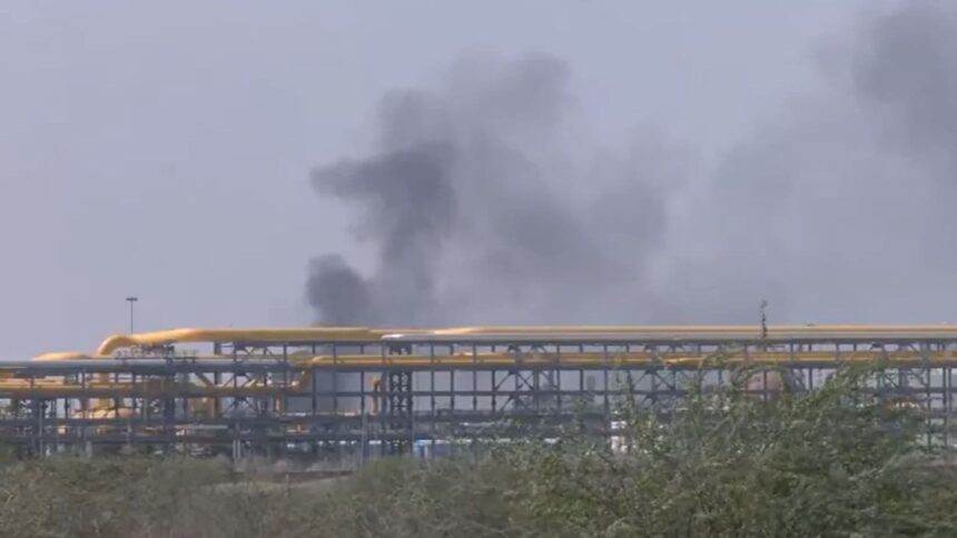 Fire at Pachpadra Refinery before PM Modi visit on April 21 (ANI Photo)