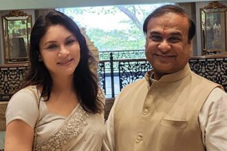 Assam CM Himanta Biswa Sarma and his wife Riniki Bhuyan