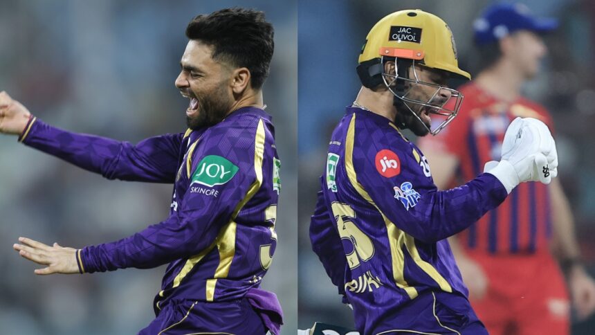 Rinku Singh was seemingly everywhere, he saved KKR with the bat and then was almost perfect in the field before pushing KKR over the line again with the bat. (BCCI/Creimas Photo)