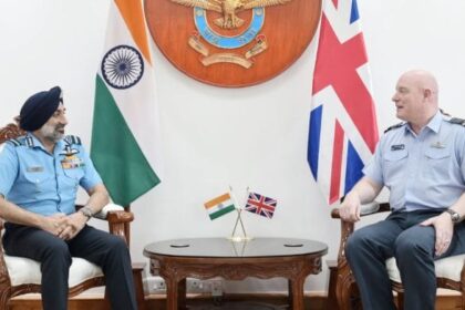 Indian Air Chief Marshal AP Singh with UK Air Chief Marshal Sir Harv Smyth | X/@IAF_MCC