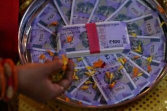 rupee falling representational image