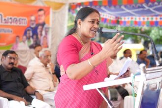 Bharatiya Janata Party’s Palakkad candidate Sobha Surendran