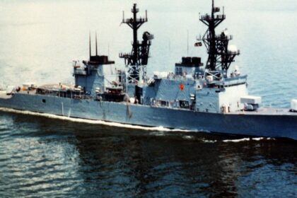 The USS Spruance damaged the Iranian cargo ship, Touska engine room on Sunday, April 19.  (Wikimedia Commons) : Nikki Haley claims China aided Iran cargo ship seized by US