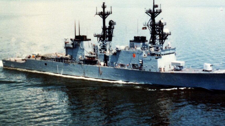 The USS Spruance damaged the Iranian cargo ship, Touska engine room on Sunday, April 19.  (Wikimedia Commons) : Nikki Haley claims China aided Iran cargo ship seized by US
