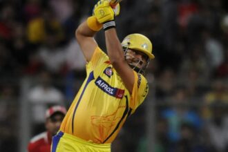 Suresh Raina blasted 87 off only 24 balls in the Powerplay in the Chennai vs Punjab Qualifier 2 match in IPL 2014. (BCCI)