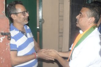 Suvendu Adhikari roadshow, Bhabanipur Assembly constituency, Suvendu Adhikari, West Bengal Assembly elections, West Bengal Assembly polls, West Bengal BJP, Indian express news, current affairs