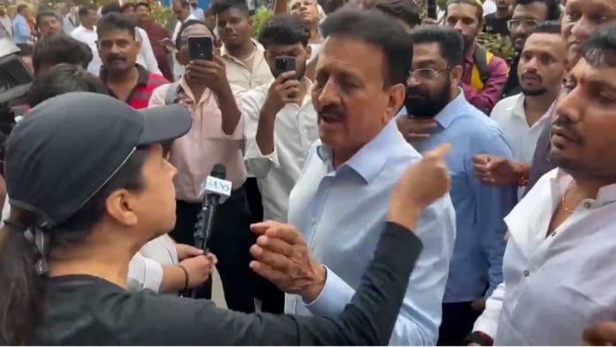 The Mumbai woman confronting Maharashtra’s Water Resources Minister Girish Mahajan