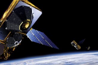 Globalstar satellite earth image