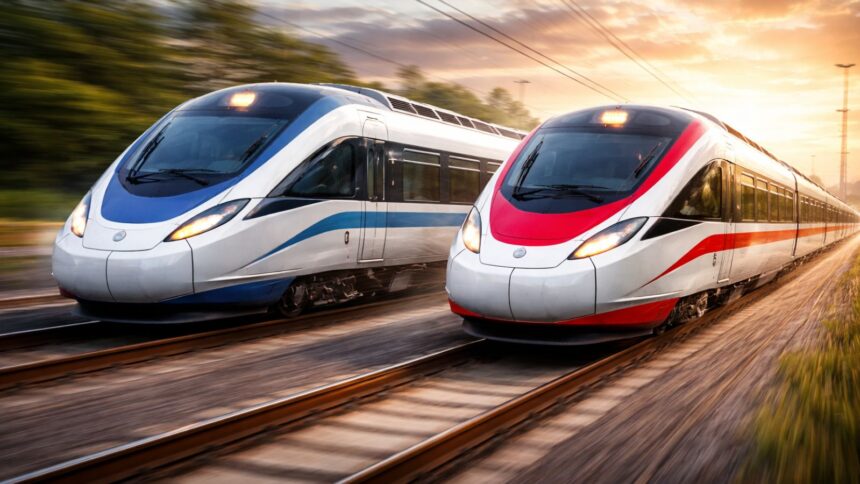 Indian Railways 220 kmph trains plan marks the next phase of high-speed rail development (Image generated using AI)