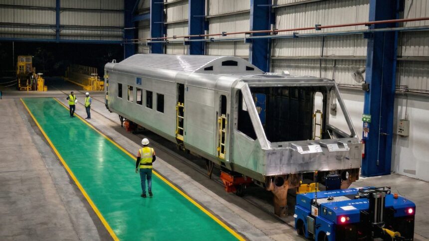 The RVNL-led joint venture will manufacture 16-coach Vande Bharat Sleeper trains. (Image: Kinet Railway Solutions)