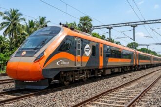 Vande Bharat 42nd train has been permanently upgraded to a 20-coach configuration. (Image: Western Railway/Photo enhanced with AI)