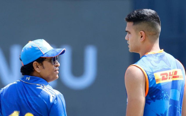 Arjun Tendulkar and Sachin
