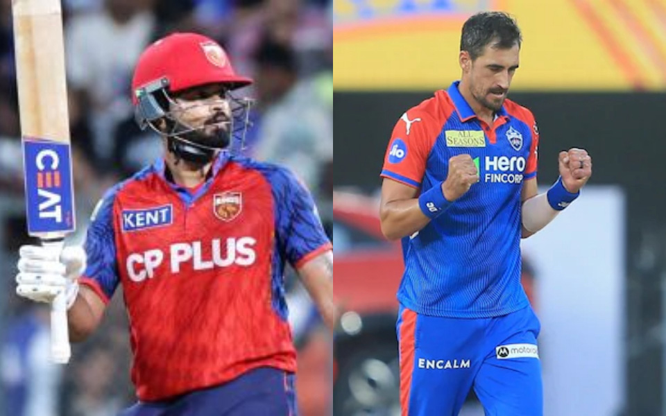 Shreyas Iyer and Mitchell Starc
