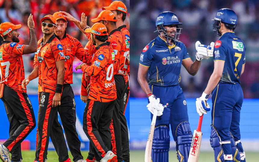 Gujarat Titans and Sunrisers Hyderabad.