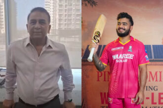 Sunil Gavaskar and Riyan Parag