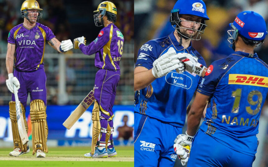 Kolkata Knight Riders and Mumbai Indians.