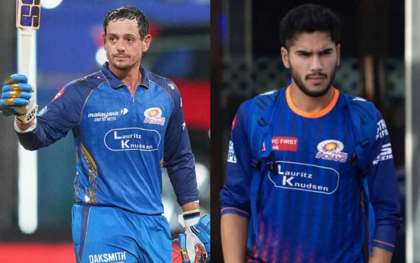 Mumbai Indians dealt double injury blow as Quinton de Kock, Raj Angad Bawa ruled out of IPL 2026