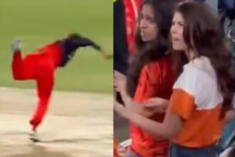 [WATCH] IPL 2026: Kavya Maran’s reaction to Krunal Pandya’s bowling action goes viral