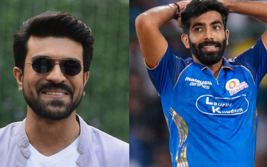 Ram Charan and Jasprit Bumrah