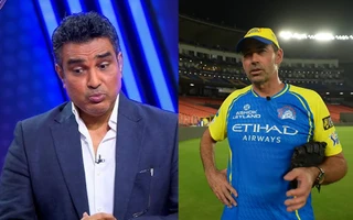 Sanjay Manjrekar and Stephen Fleming