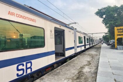 Southern Railway revises Chennai local train timetable from June 1; Over 200 suburban trains affected on Chennai Beach-Chengalpattu route (Image: Southern Railway)