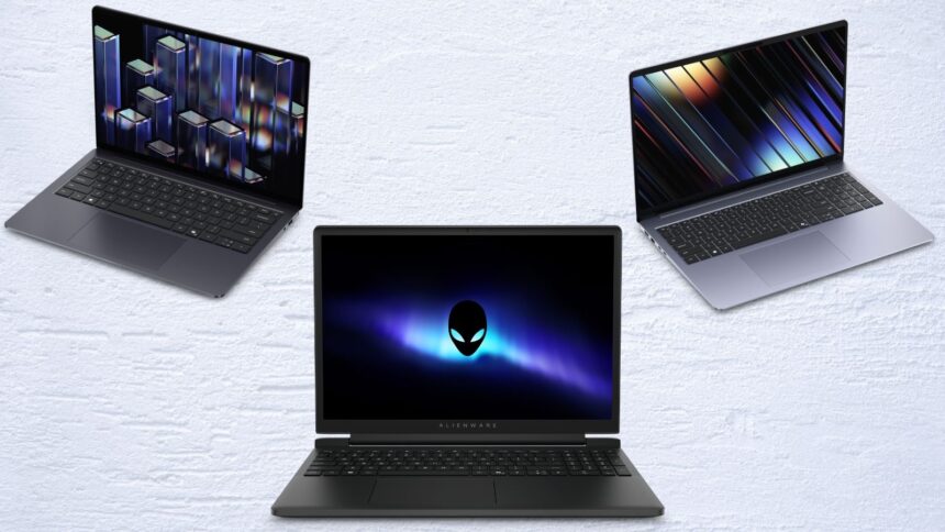 The new Dell laptops focus on AI productivity and battery life, while Alienware 15 brings premium gaming features to a wider audience. (Image: Express Image)