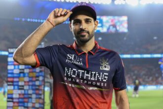 Bhuvneshwar has been one of RCB’s most reliable bowlers this season, using his experience and control to deliver, especially in the powerplay. (CREIMAS)