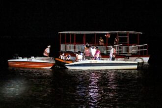 Narmada boat accident has claimed nine lives near Jabalpur, with rescuers describing emotional scenes and survivors recounting panic as the vessel overturned. (Express Photo)