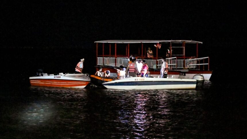 Narmada boat accident has claimed nine lives near Jabalpur, with rescuers describing emotional scenes and survivors recounting panic as the vessel overturned. (Express Photo)