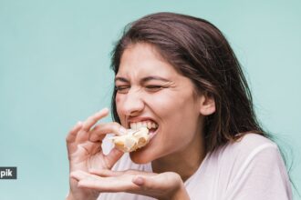 chewing food