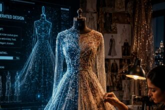 eaturing insights from luxury label founders, couture designers, visualizers, and a viral self-taught tailor from Punjab, the article explores the delicate balance between digital efficiency and human craftsmanship.