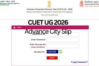 CUET city slip